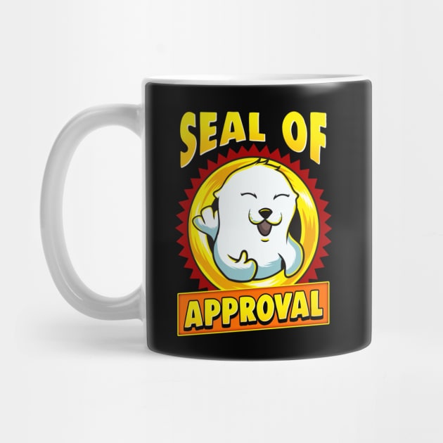 Cute & Funny Seal Of Approval Baby Seal Cub Pun by theperfectpresents